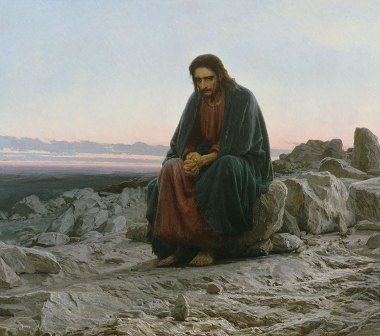 le Christ dans le désert, par Ivan Kramskoï (1872)